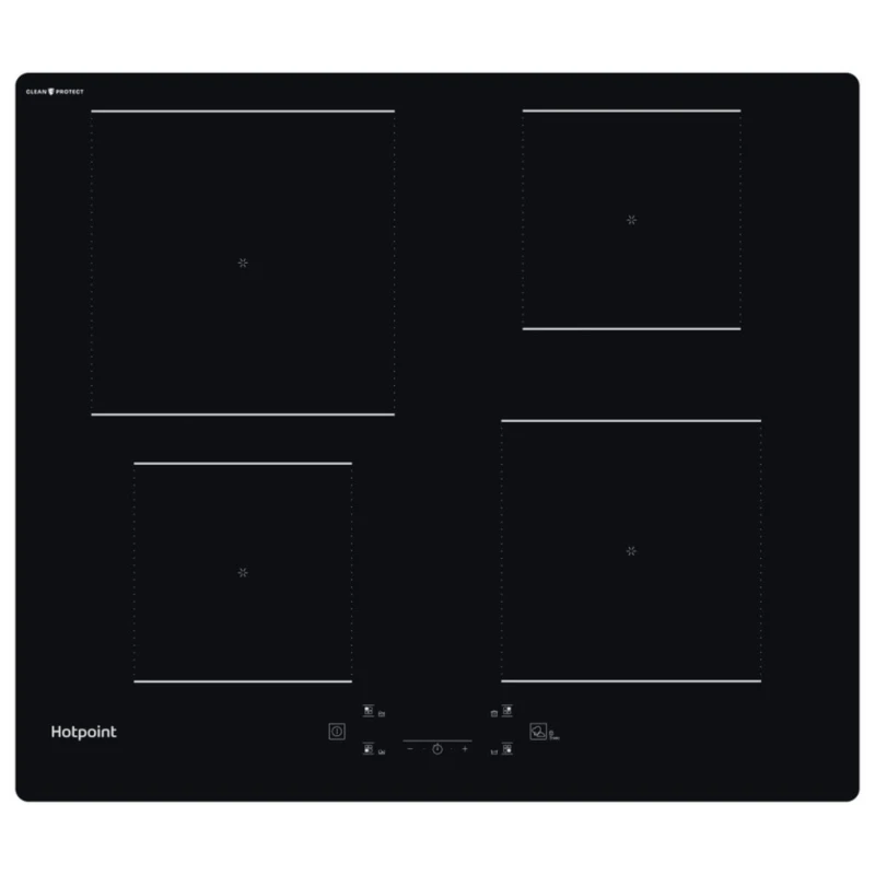 Image of Hotpoint TQ1460SCPNE 60cm Induction Hob in Black 4 Zone Flexi Duo Zone