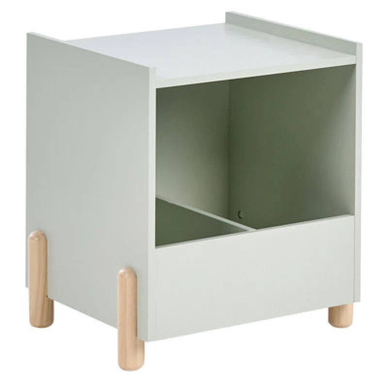Image of Beliani Bedside Table Quilpie Light Green