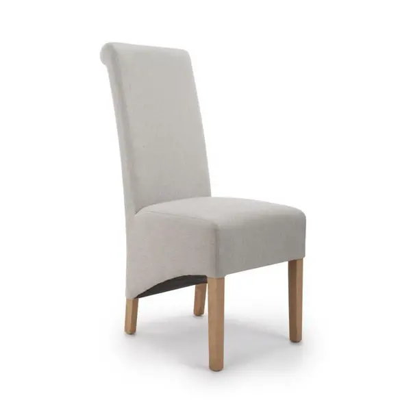 Image of Shankar Krista Herringbone Plain Cappuccino Dining Chairs - Beige 6747106