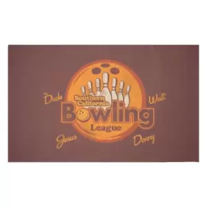 Image of Big Lebowski Dude Bowling Woven Rug - Small