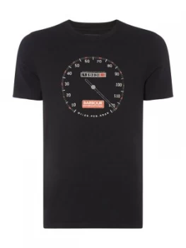 Image of Mens Barbour International Dial T Shirt Competition Winner Black