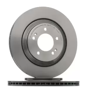 Image of BREMBO Brake disc HYUNDAI 09.D085.11 58411S0500 Brake rotor,Brake discs,Brake rotors