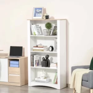 Image of Galland Modern 4-Tier Bookcase Display Unit, White