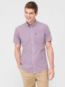 Image of Barbour Short Sleeved Gingham Shirt - Red