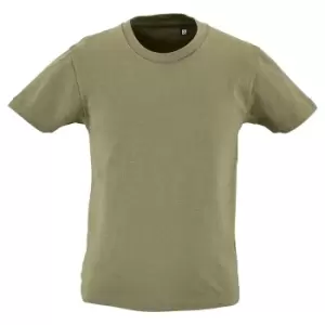 Image of SOLS Childrens Kids Milo Organic T-Shirt (6 Years) (Khaki)