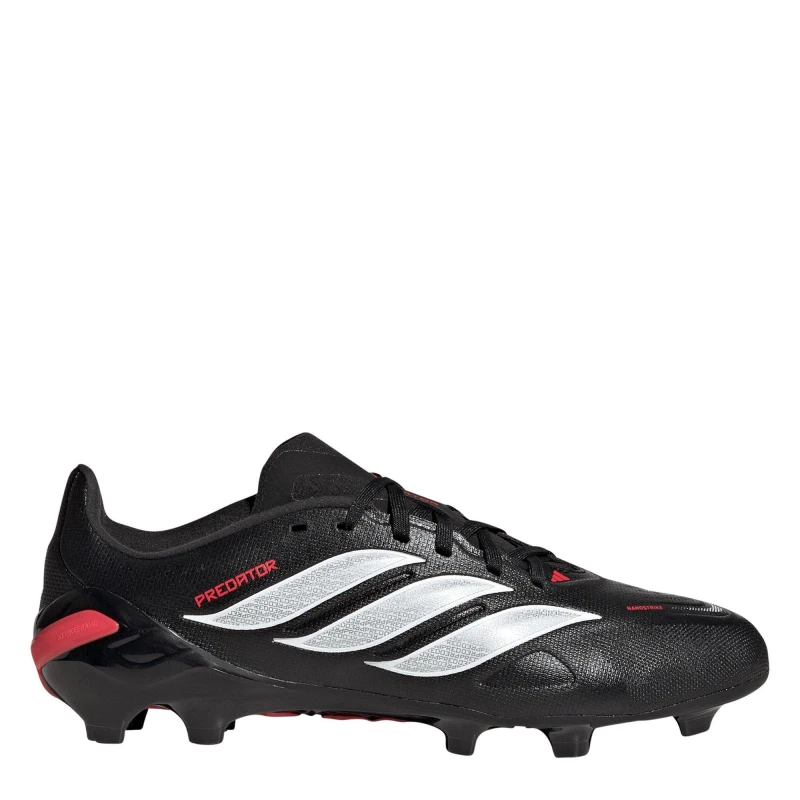 Image of adidas Childrens adidas Predator League Firm Ground Football Boots Black/Red male C10 (28)