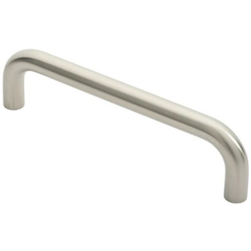 Image of Loops Round D Bar Pull Handle 244 x 19mm 225mm Fixing Centres Satin Stainless Steel Metallics unisex