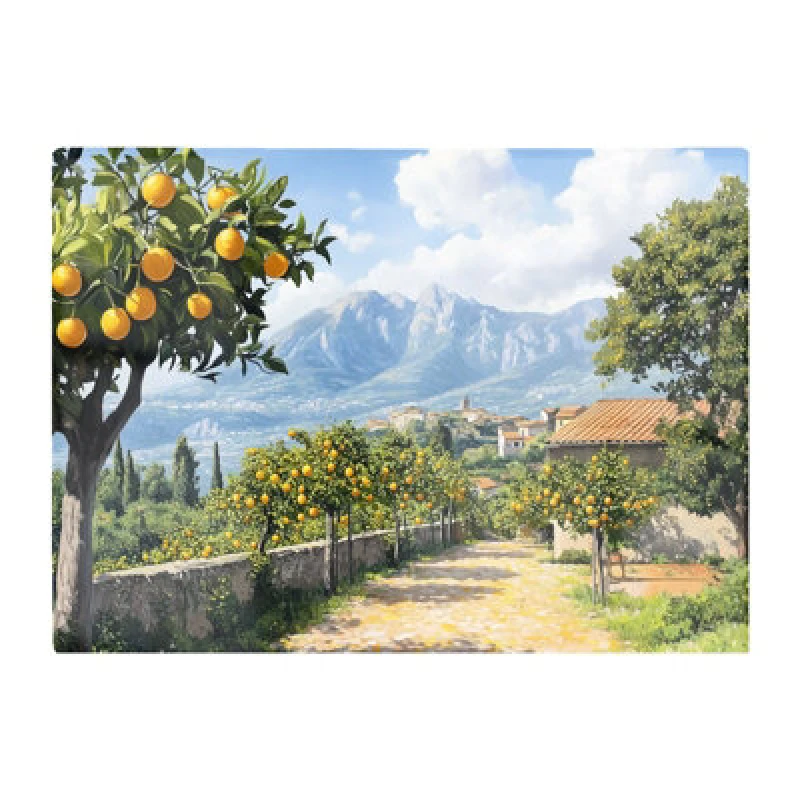 Image of Warren Reed Designer Lemon Trees In Sorrento Chopping Board