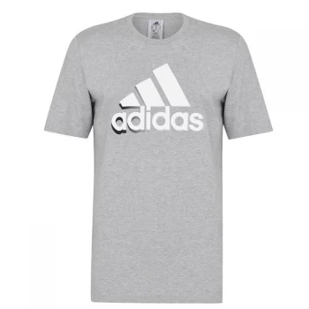 Image of adidas QT T Shirt Mens - Grey Exposure