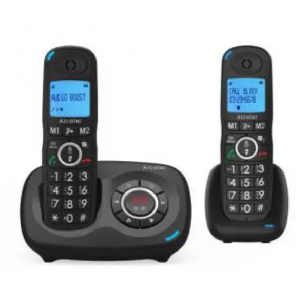 Image of Alcatel XL595 Voice TAM Cordless Dect Phone Twin Headsets