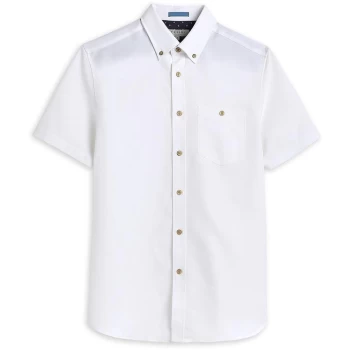 Image of Ted Baker Yasai Polynosic Oxford Shirt - WHITE