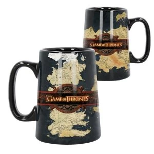 Image of Ceramic Map Game Of Thrones Tankard