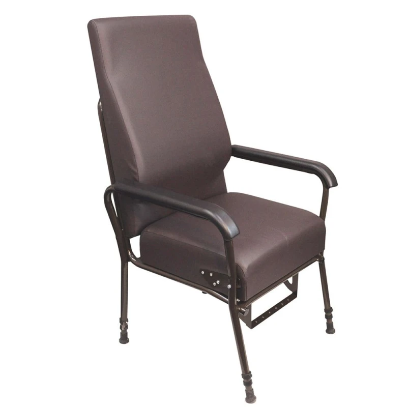 Image of Loops Height Adjustable Easy Riser Lounge Chair - Spring Action Assisted Riser - Brown Brown
