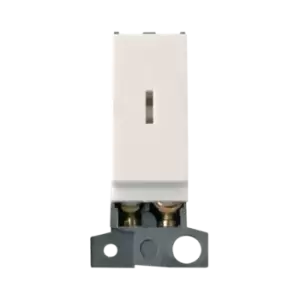 Image of Click Scolmore MiniGrid 13A Resistive Key Switch Module Double-Pole White - MD046PW
