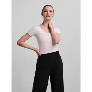 Image of Metallic T-Shirt with V-Neck