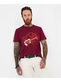 Image of Joe Browns All Over The Sound Tee - Purple, Purple, Size L, Men