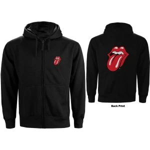Image of The Rolling Stones - Classic Tongue Unisex Small Hoodie - Black