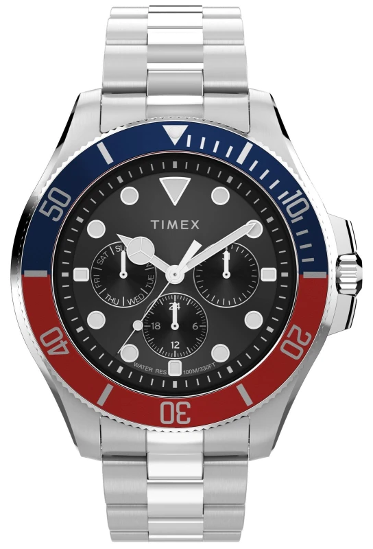 Image of Timex TW2Y33300 Harborside Coast Multifunction (43mm) Black Watch