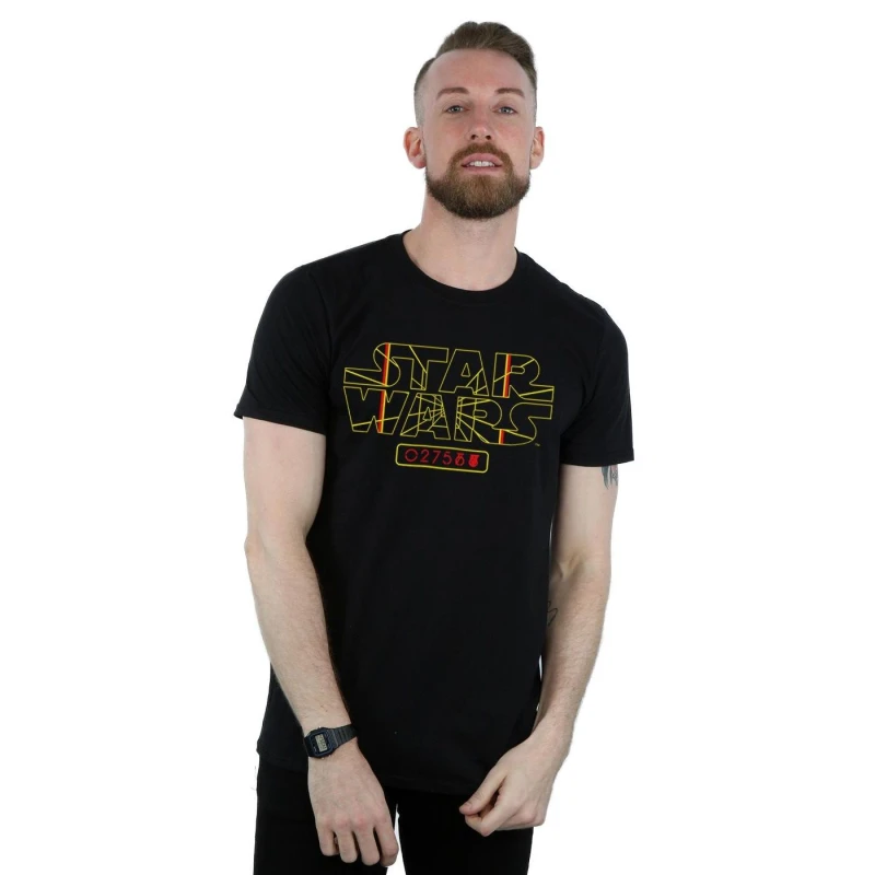Image of Star Wars Star Wars Men Target Logo T-Shirt in Black Size: Small Black S Male 5059400808674