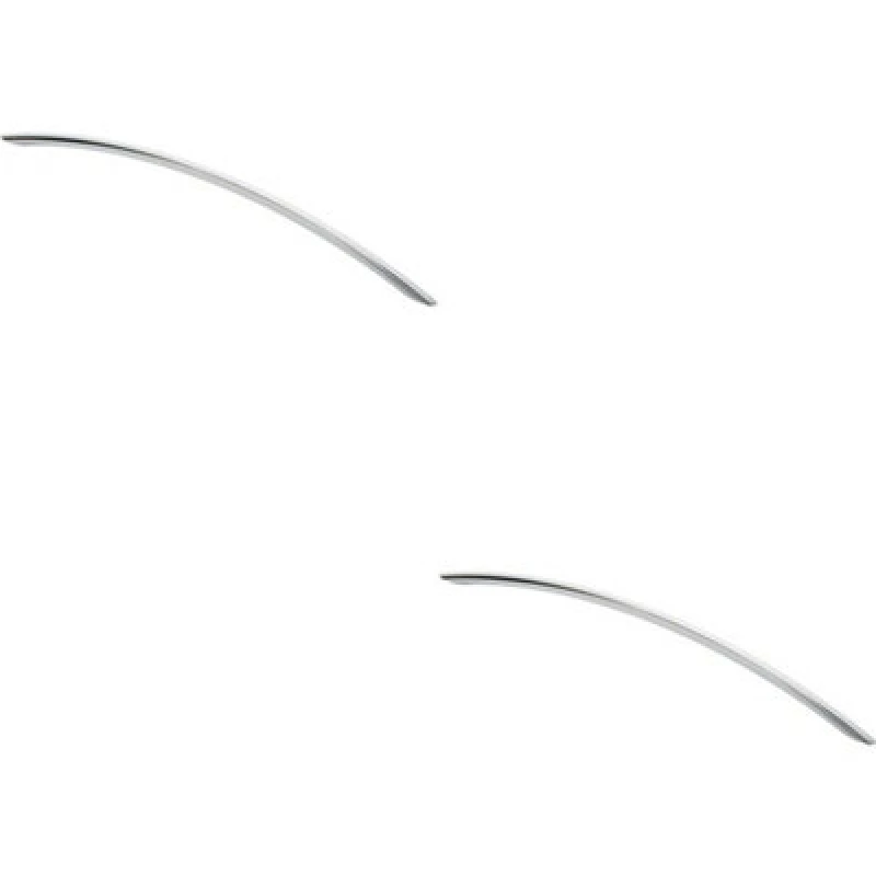 Image of Loops 2x Curved Bow Cabinet Pull Handle 408 x 10mm 352mm Fixing Centres Chrome Multi unisex