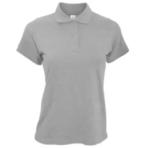 Image of B&C Safran Pure Ladies Short Sleeve Polo Shirt (XL) (Heather Grey)