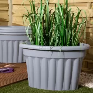 Image of Wham Set 4 Vista 49cm Corner Planter Upcycle Grey