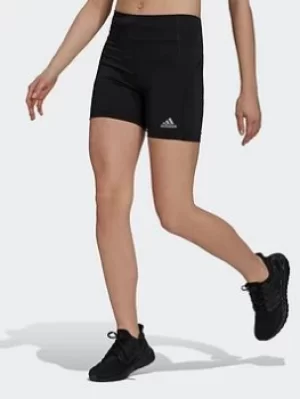 Image of adidas Own The Run Short Running Tights, Black, Size 2Xs, Women
