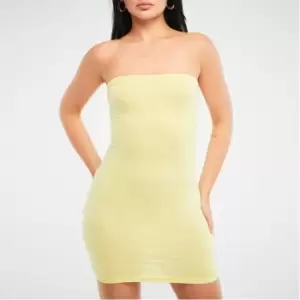 Image of Missguided Bandeau Bodycon Mini Dress - Green