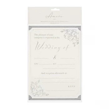 Image of Amore By Juliana Wedding Day Invites - Pack of 20