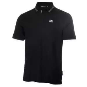 Image of DKNY Golf Golf Spike Pique Polo - Black