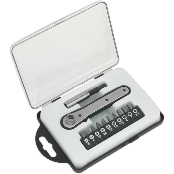 Image of Siegen 12 Piece Ratchet Driver Bit Set