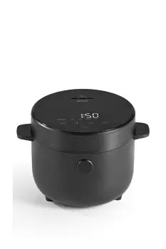 Image of Digital Rice Cooker With Steam Insert - Black, 400W