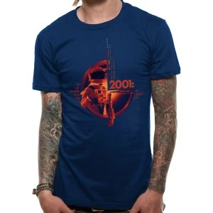Image of 2001 Space Odyssey - Unisex Medium Human Error T-Shirt (Navy)