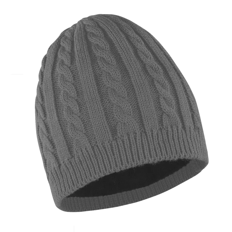Image of Result Result Men Winter Essentials Mariner Knitted Hat in Grey Grey One Size Male 5054752308018