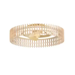 Image of Bambu LED Ceiling Fan Imitation wood, Sandblasted, Tw 2700-6000K, IP44