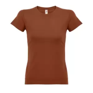 Image of SOLS Womens/Ladies Imperial Heavy Short Sleeve T-Shirt (XL) (Terracotta)