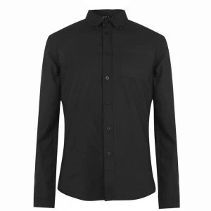 Image of Firetrap Basic Oxford Shirt - Black