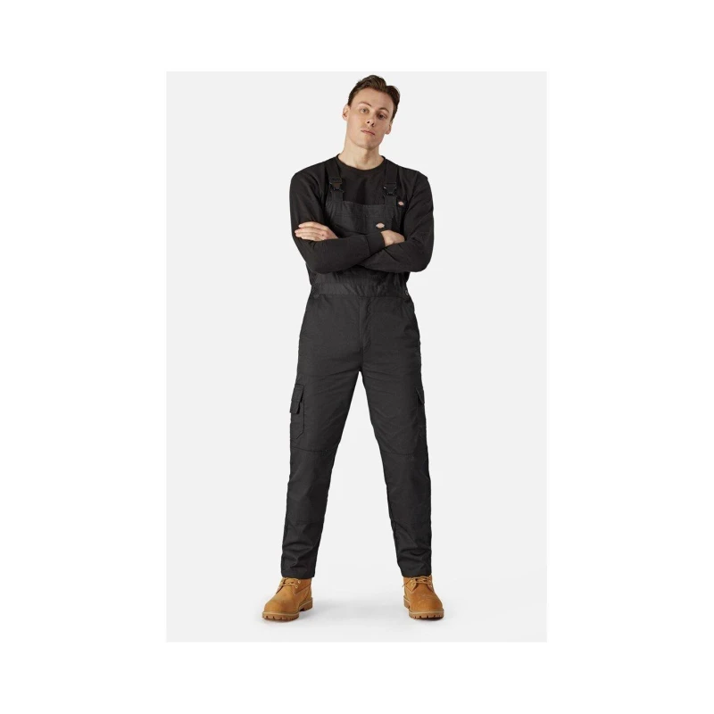 Image of Dickies Mens Everyday Bib And Brace Coverall Overall 3XL Black DIC023-BLKII-3XL