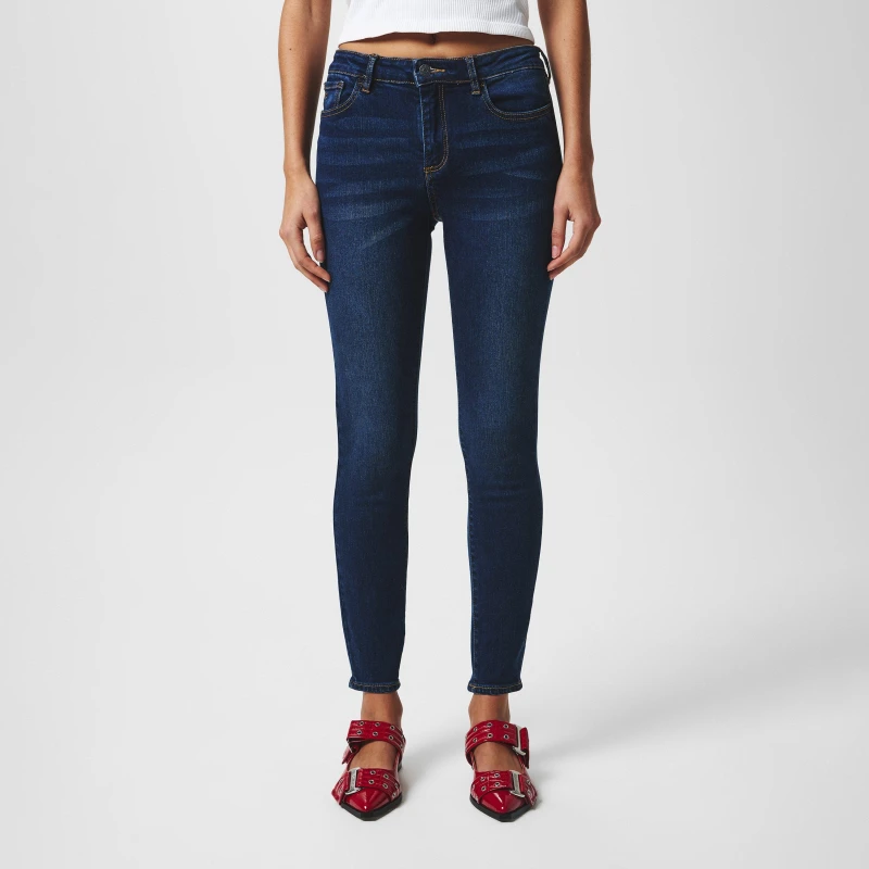 Image of Armani Exchange Womens Skinny Jeans Indigo Denim female 26 L30