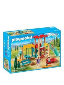 Image of Playmobil 9423 Family Fun Park Playground with Watchtower, One Colour