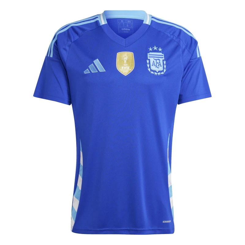 Image of adidas Argentina Away Shirt 2024 Adults - Blue Blue M