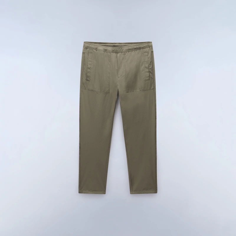 Image of Napapijri Tapered Trousers Mens Tea Leaf male M