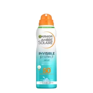 Image of Garnier Ambre Solaire Invisible Protect Mist Transparent SPF50 Sun Cream Spray 200ml