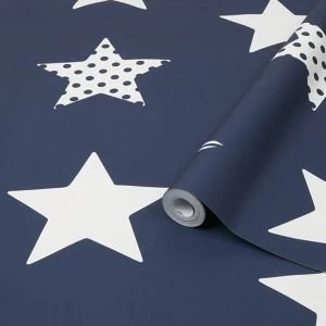 Image of Graham & Brown Superfresco Easy Blue Kids Smooth Wallpaper