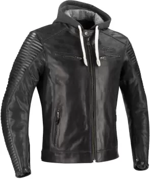Image of Segura Dorian Motorcycle Leather Jacket, black, Size S, black, Size S