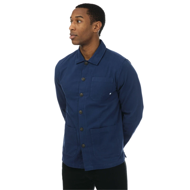 Image of Farah Steffans Overshirt - Blue Blue L