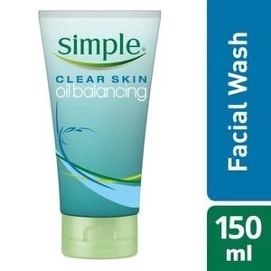 Image of Simple Clear Skin Oil Balancing Exfoliating Wash 150ml