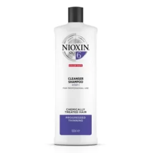 Image of Nioxin SYS6 Cleanser Shampoo for Chemically Treated Hair with Progressed Thinning 1000ml