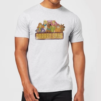 Image of Scooby Doo Groovy Gang Mens T-Shirt - Grey - XS - Grey