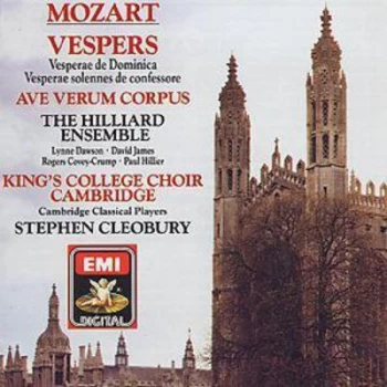 Image of Mozart Vespers K321 & 339 / Ave Verum Corpus by Wolfgang Amadeus Mozart CD Album